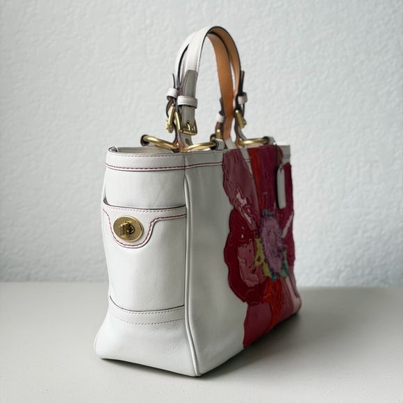 Coach Poppies for Peace Gallery Tote - Picture 7 of 12